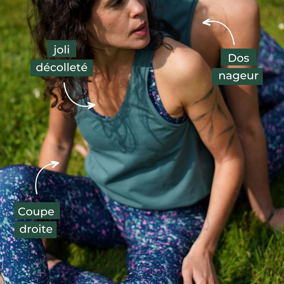 debardeur de yoga sibia specificites