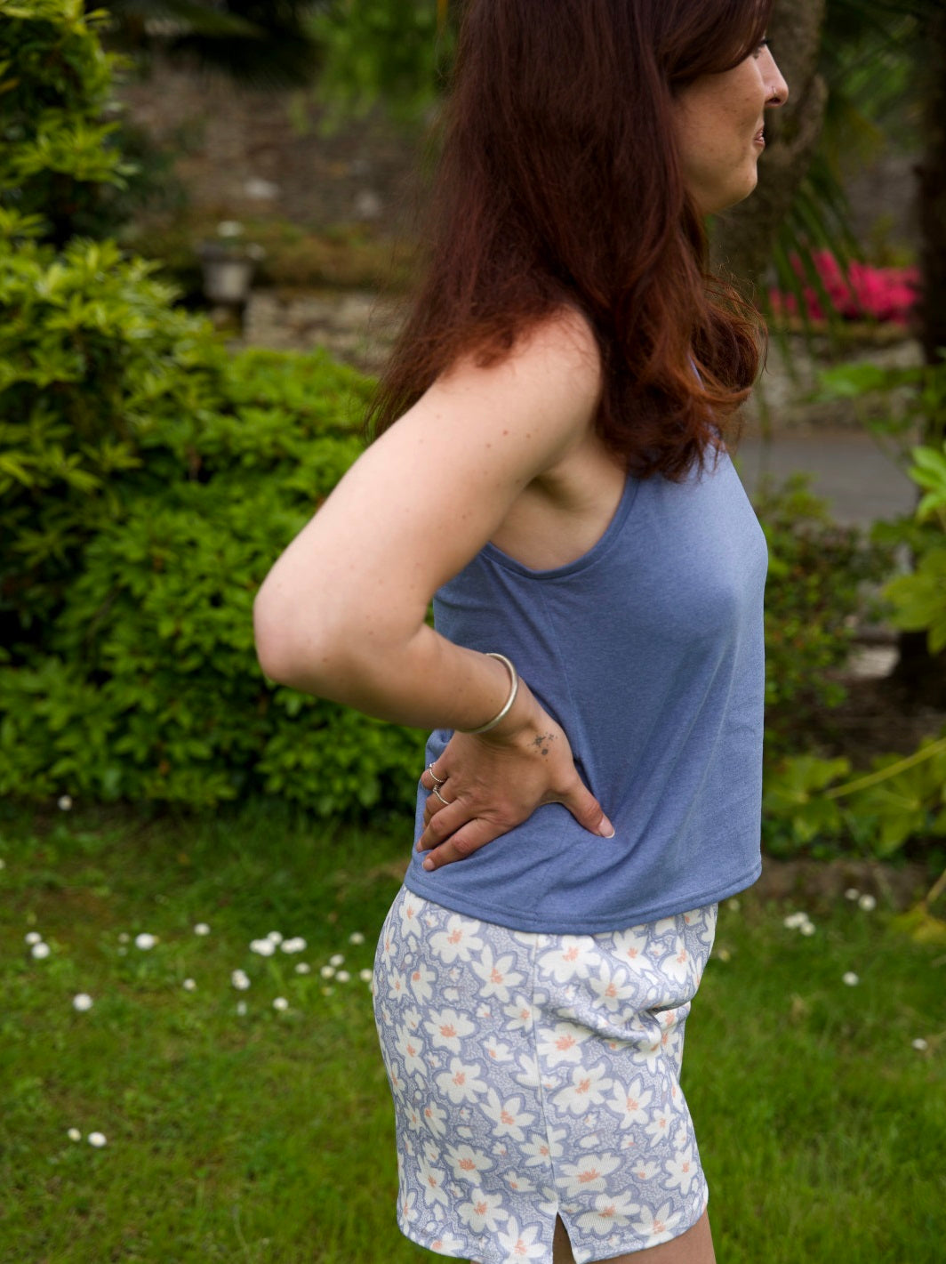 geopelie débardeur pyjama rossignol bleu lavande