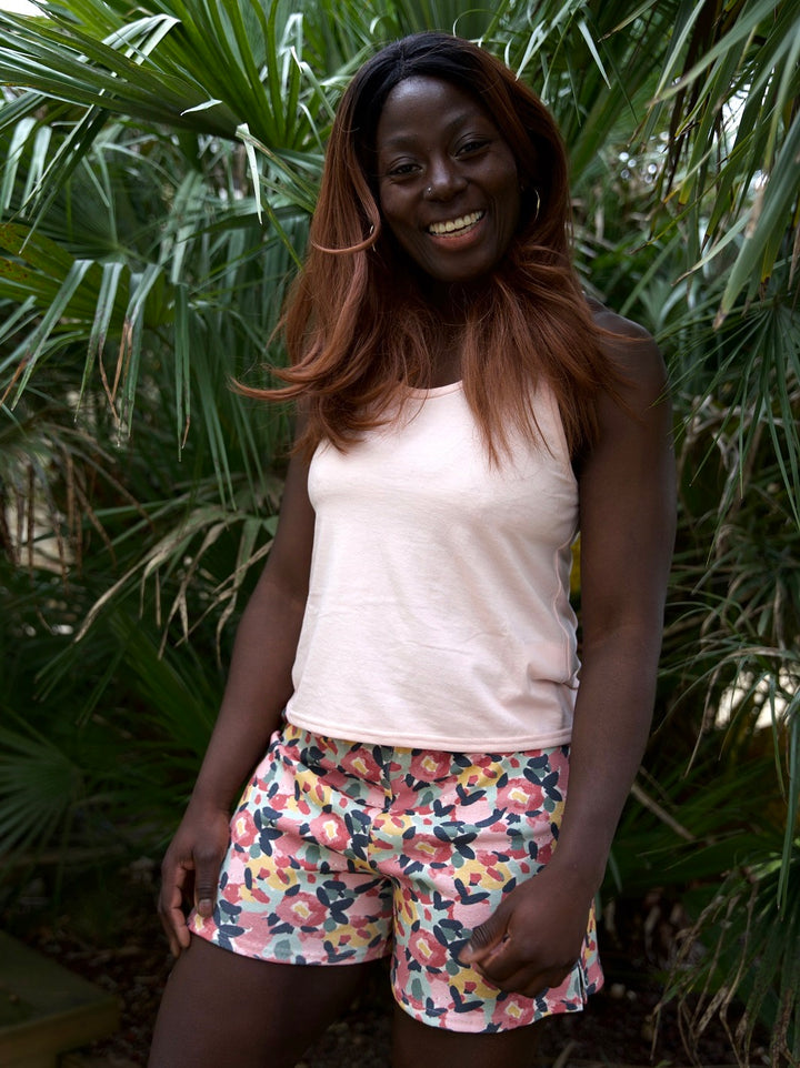 débardeur de pyjama rose pétale écoresponsable made in france