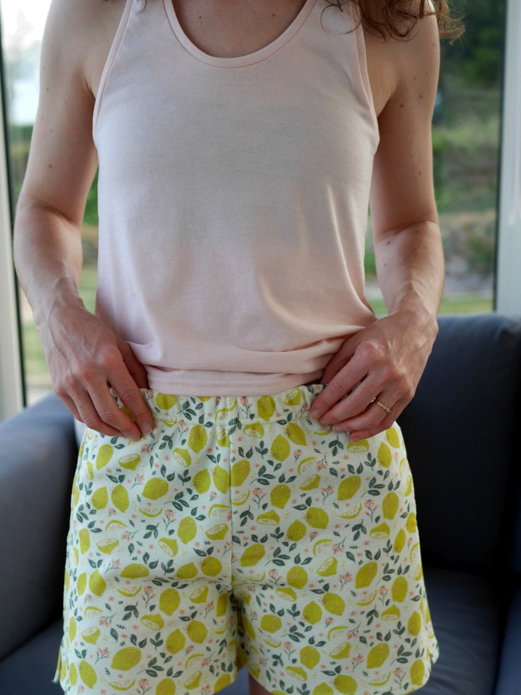 débardeur de pyjama rose pétale écoresponsable made in france