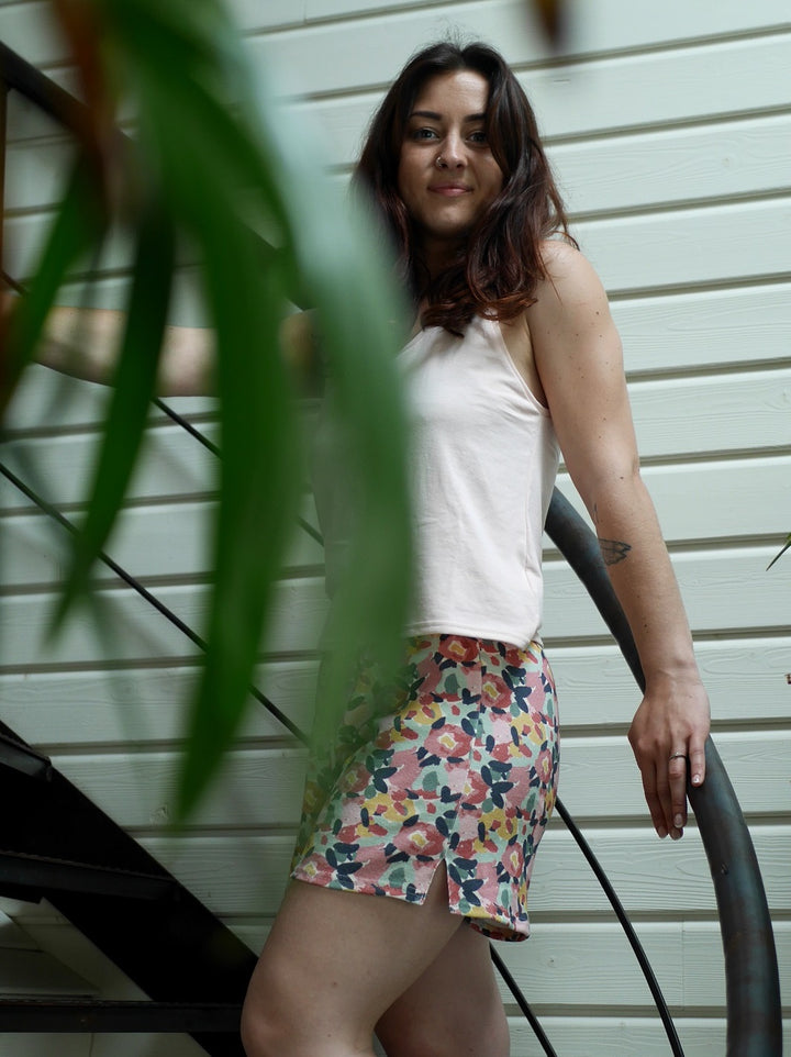 débardeur de pyjama rose pétale écoresponsable made in france