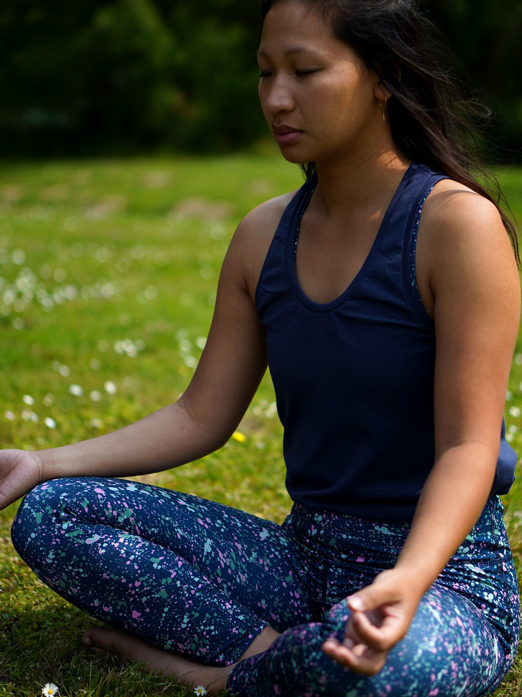 debardeur yoga sibia marine ecoresponsable et made in france