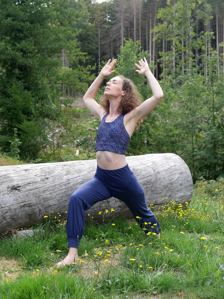 Sarouel HIRONDELLE Bleu Marine Salut les Yogis