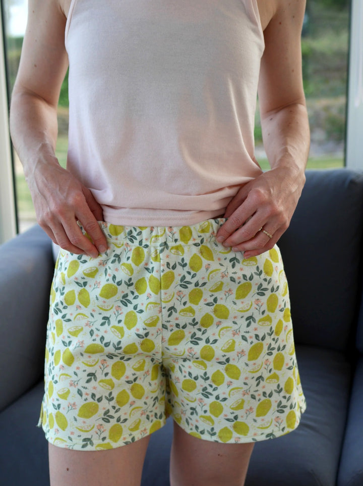 short de pyjama les citrons écoresponsable made in france