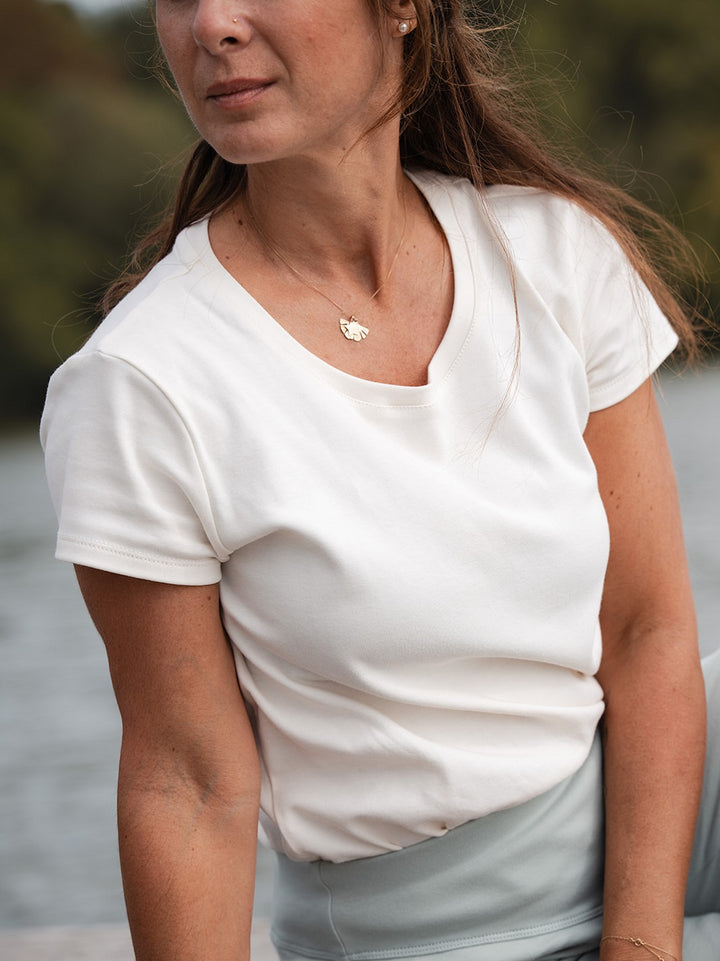 t-shirt pelican crème bio