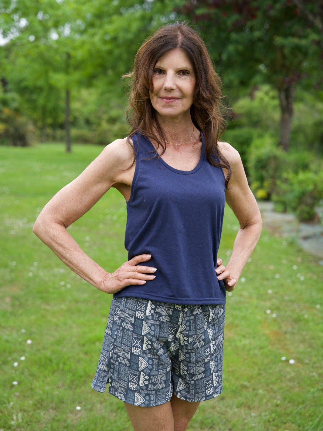geopelie débardeur pyjama rossignol bleu marine