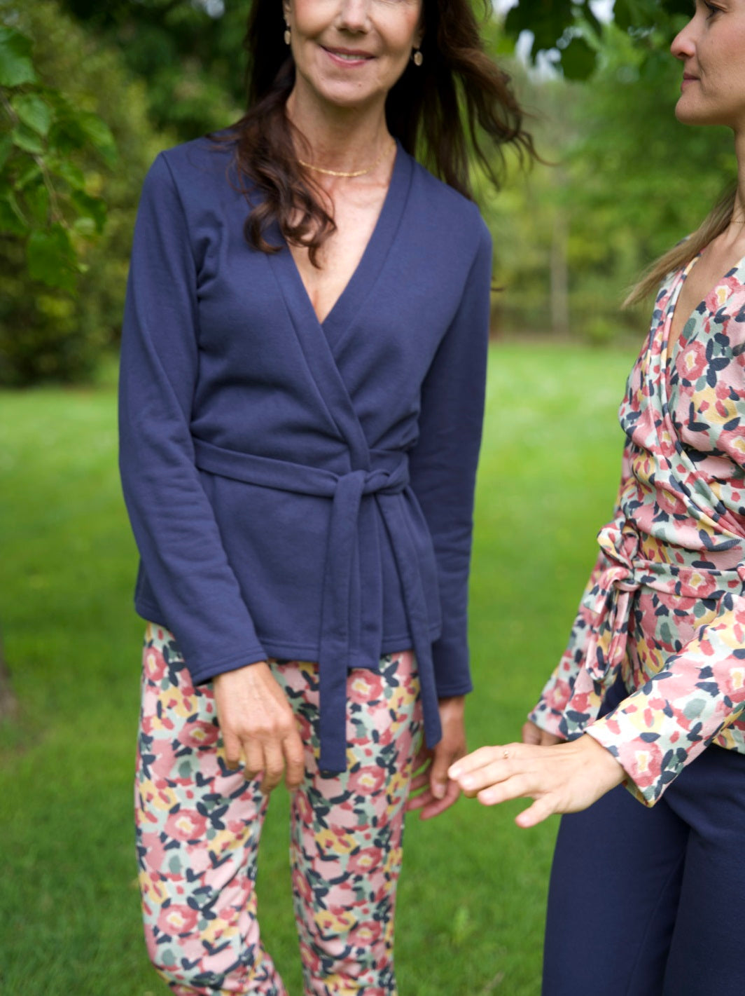 kimono pyjama made in france ecoresponsable sitelle bleu marine