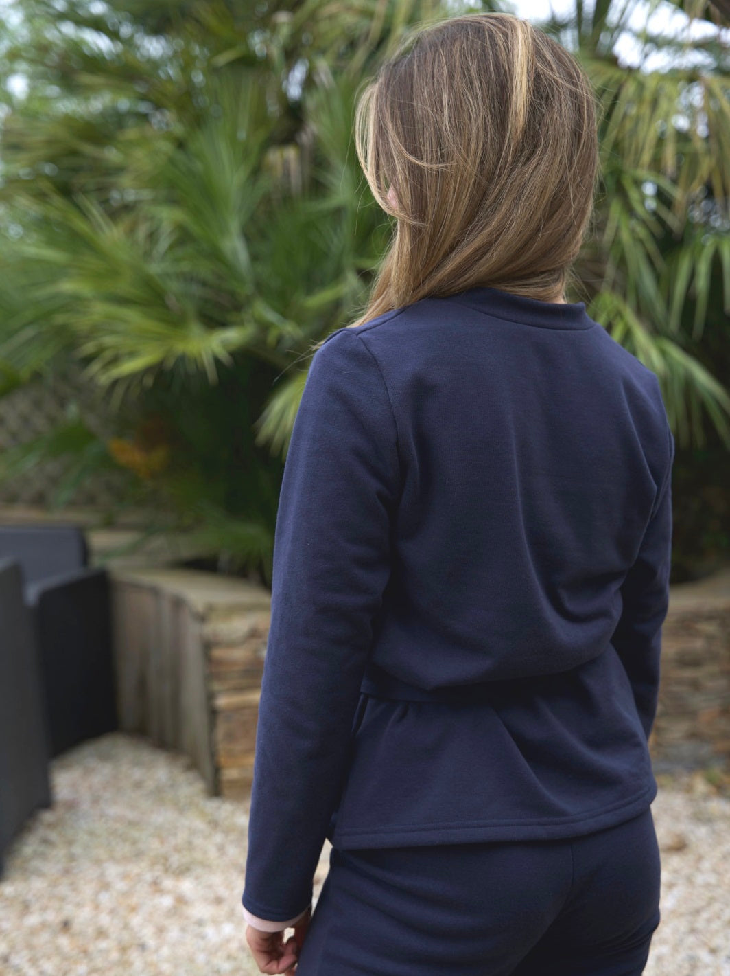 kimono pyjama made in france ecoresponsable sitelle bleu marine