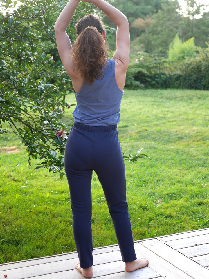 pantalon pyjama cigogne bleu marine