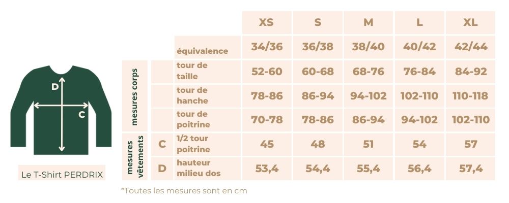 guide_des_tailles_t-shirt_manches_longues_perdrix
