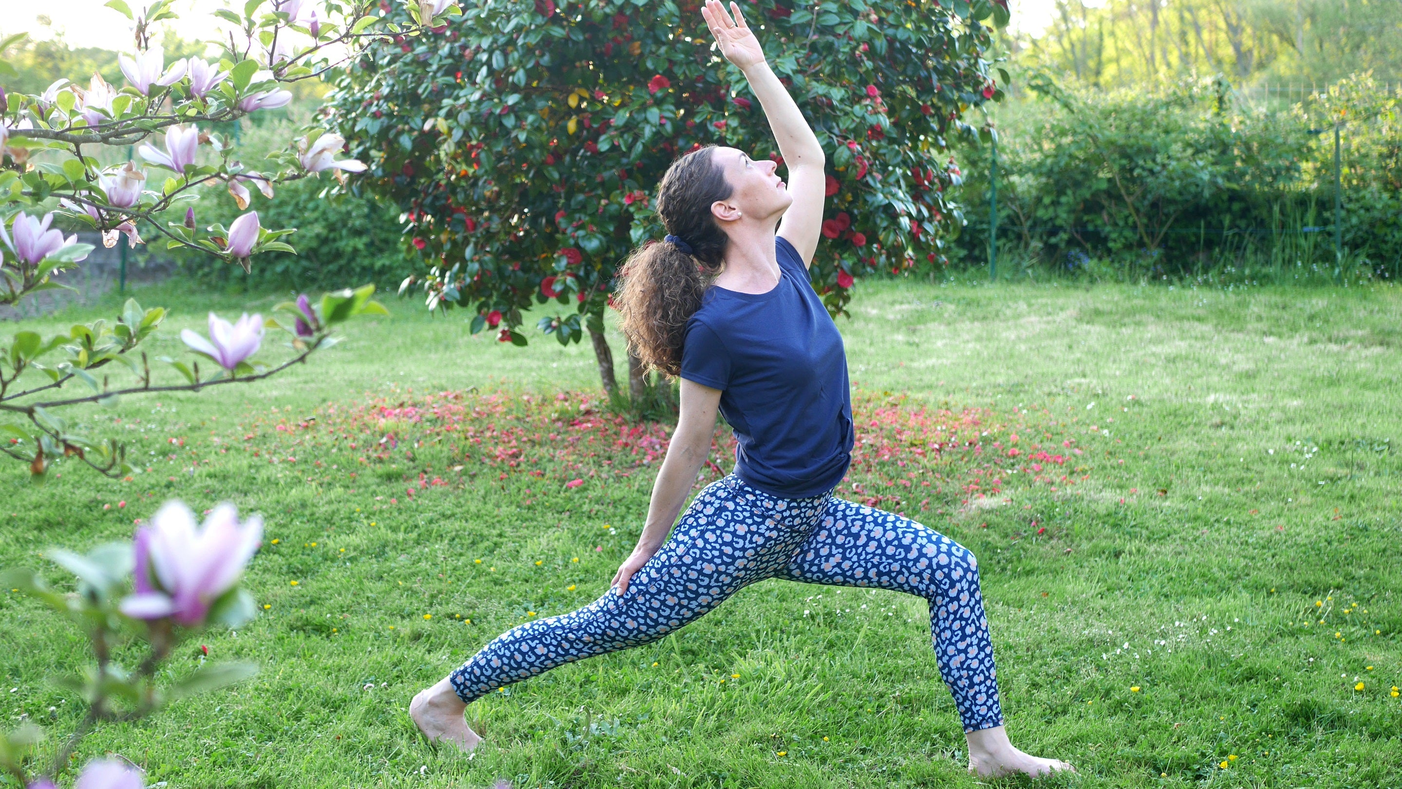 legging colibri motif panthere bleue