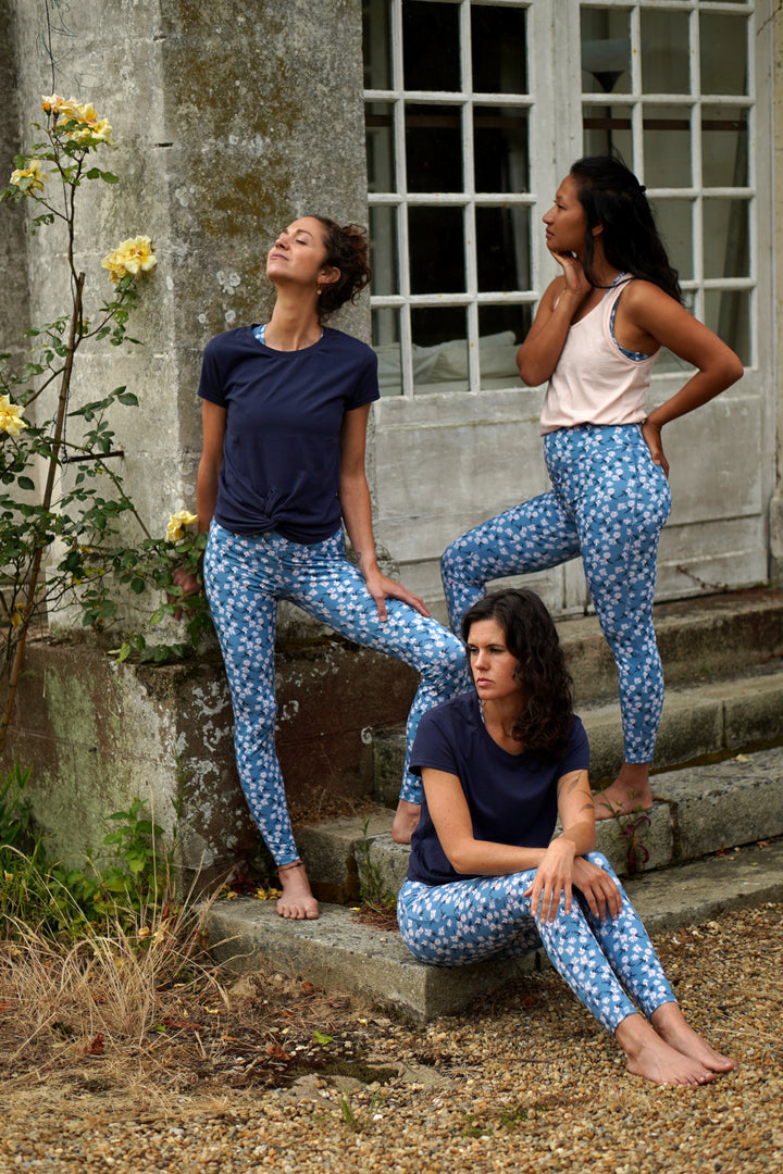 legging yoga femme écoresponsable motif éclosion