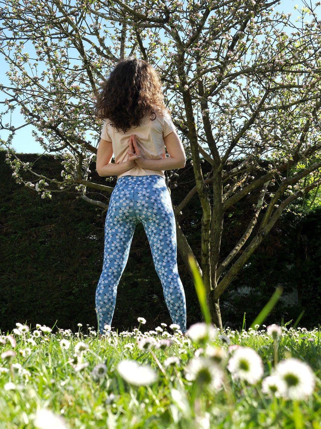 legging yoga femme écoresponsable motif éclosion