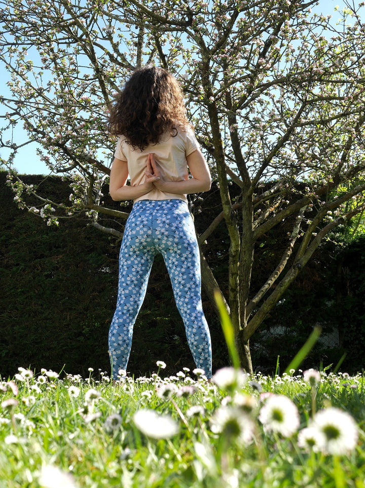 legging yoga femme écoresponsable motif éclosion