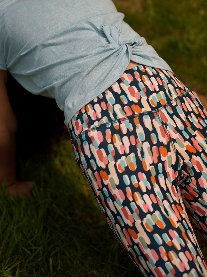 legging yoga femme écoresponsable motif illusion