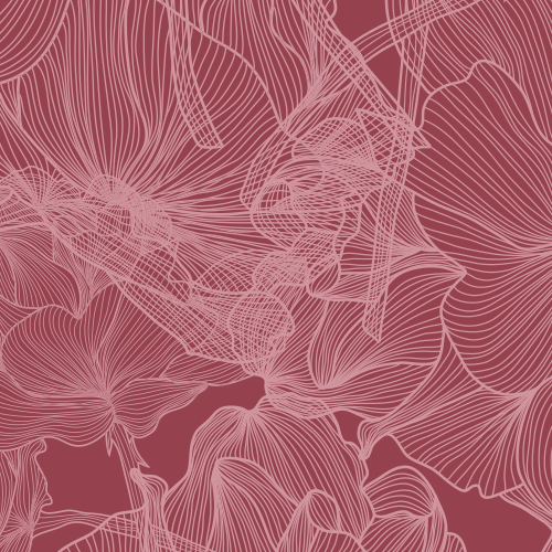 motif fleurs bordeaux