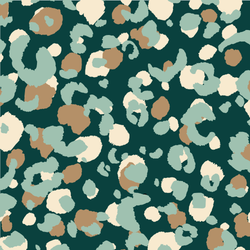 motif panthere verte