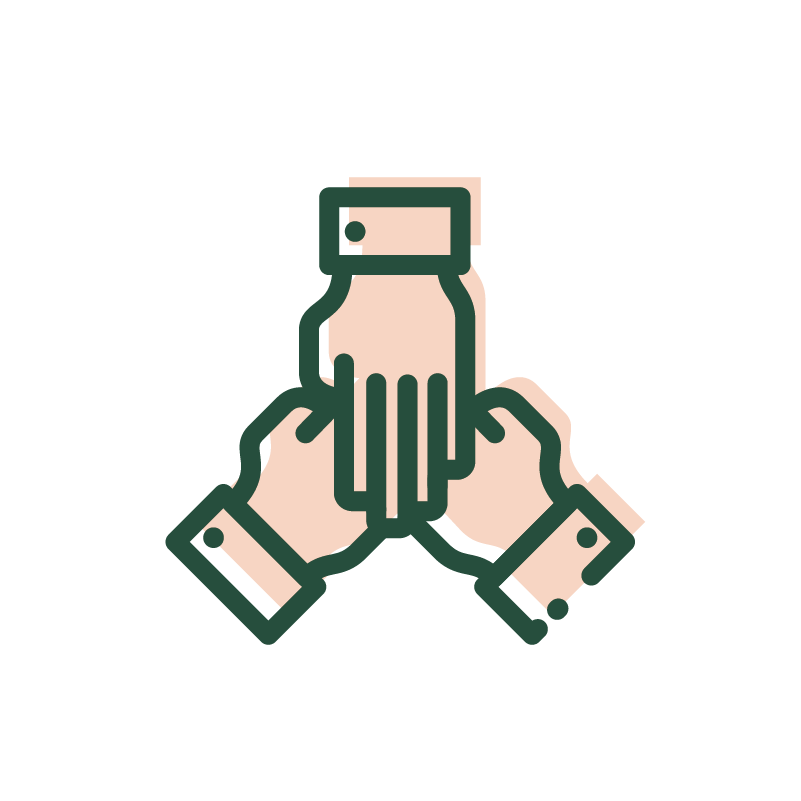 pictogramme mains qui se serrent