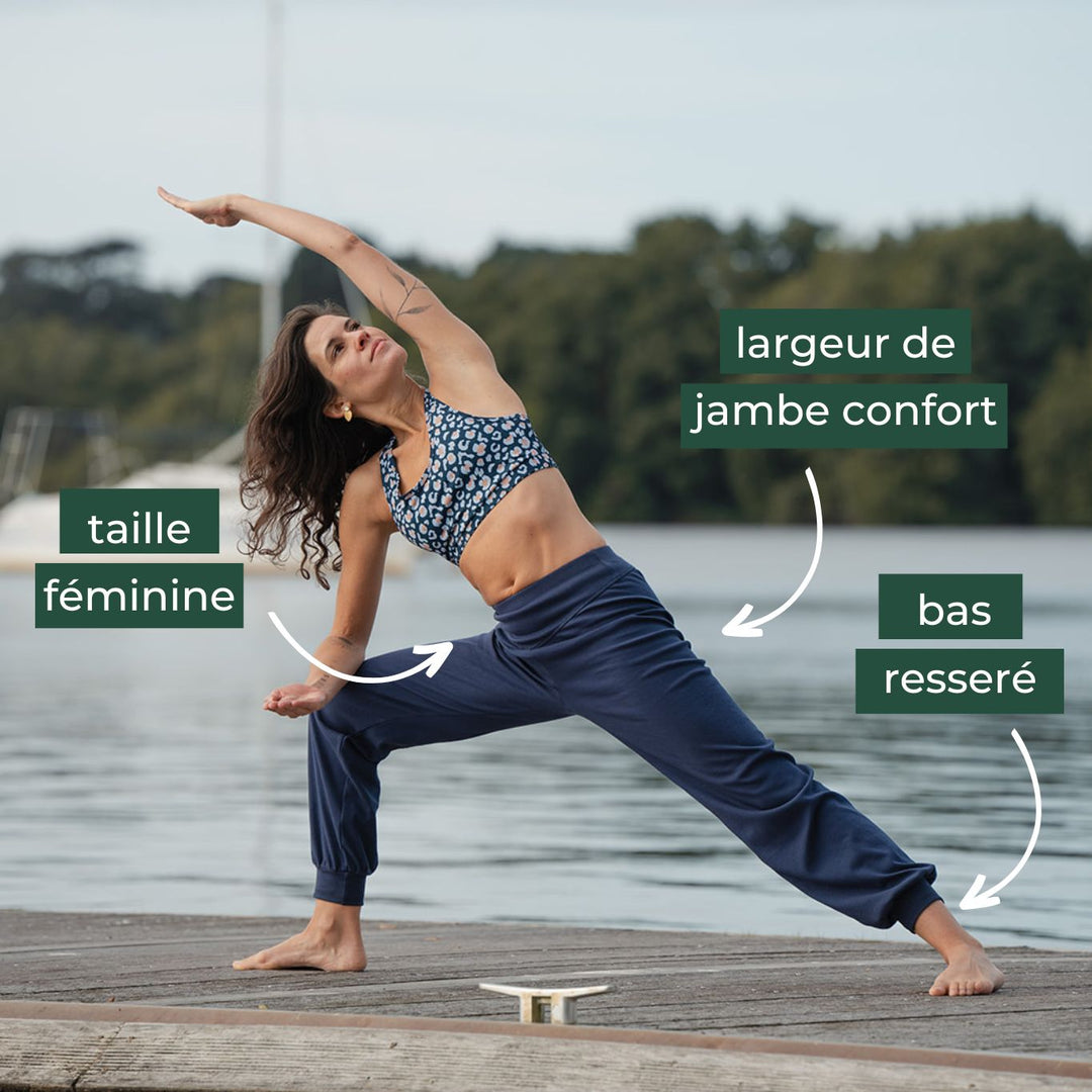 sarouel de yoga hirondelle coton bio
