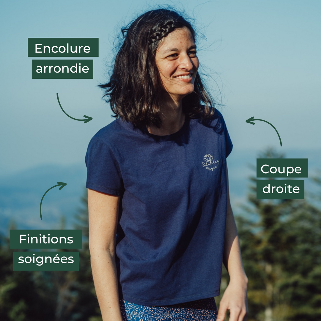 spécificités t-shirt yoga fitness pelican