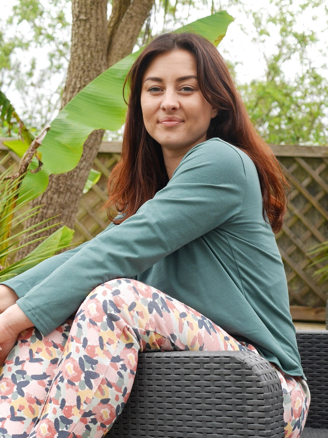 t-shirt de pyjama perdrix vert foret ecoresponsable