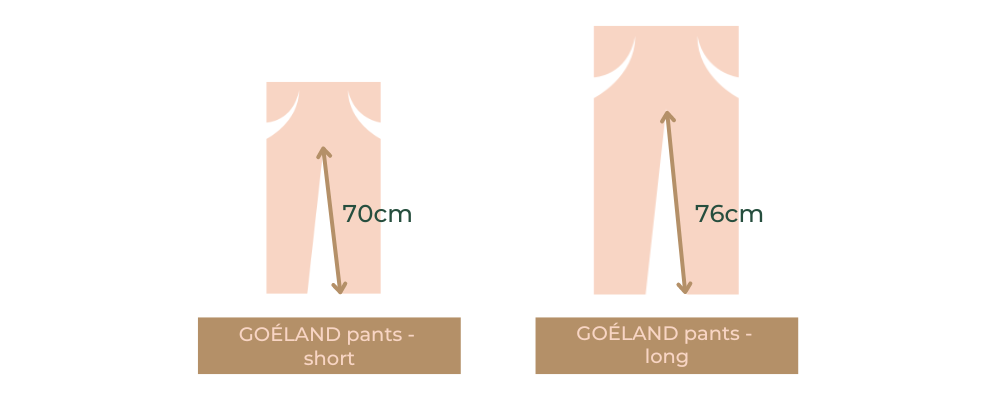 2 leg length goeland pants