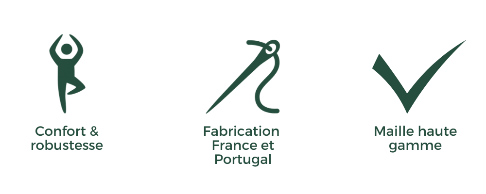 badge qualité activewear confection portugal polyamide