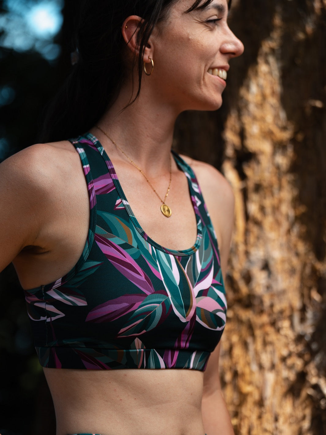 brassière yoga ecoresponsable mesange canopée