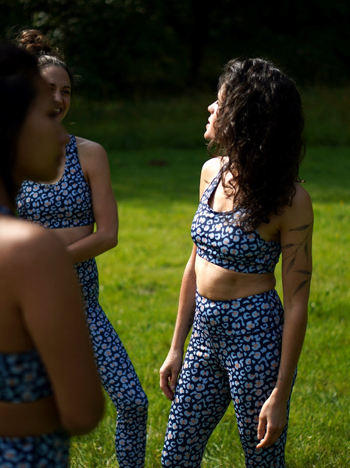 brassière mesange panthere bleue ecoresponsable et made in france