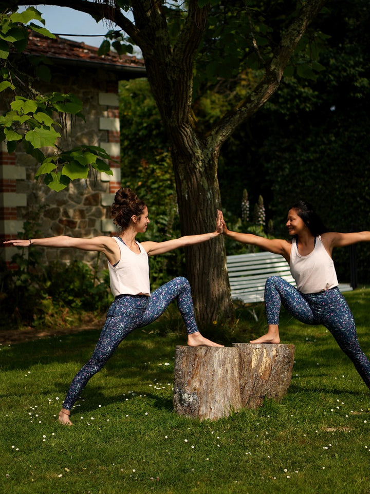 debardeur yoga sibia rose ecoresponsable et made in france