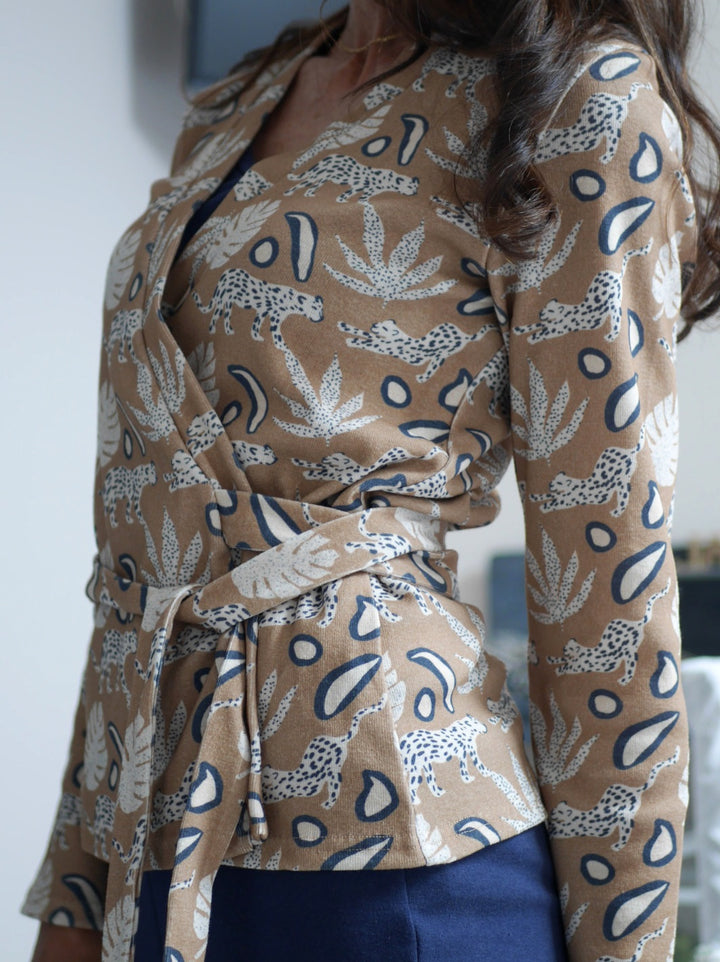 kimono pyjama made in france ecoresponsable fauvette motif panthère