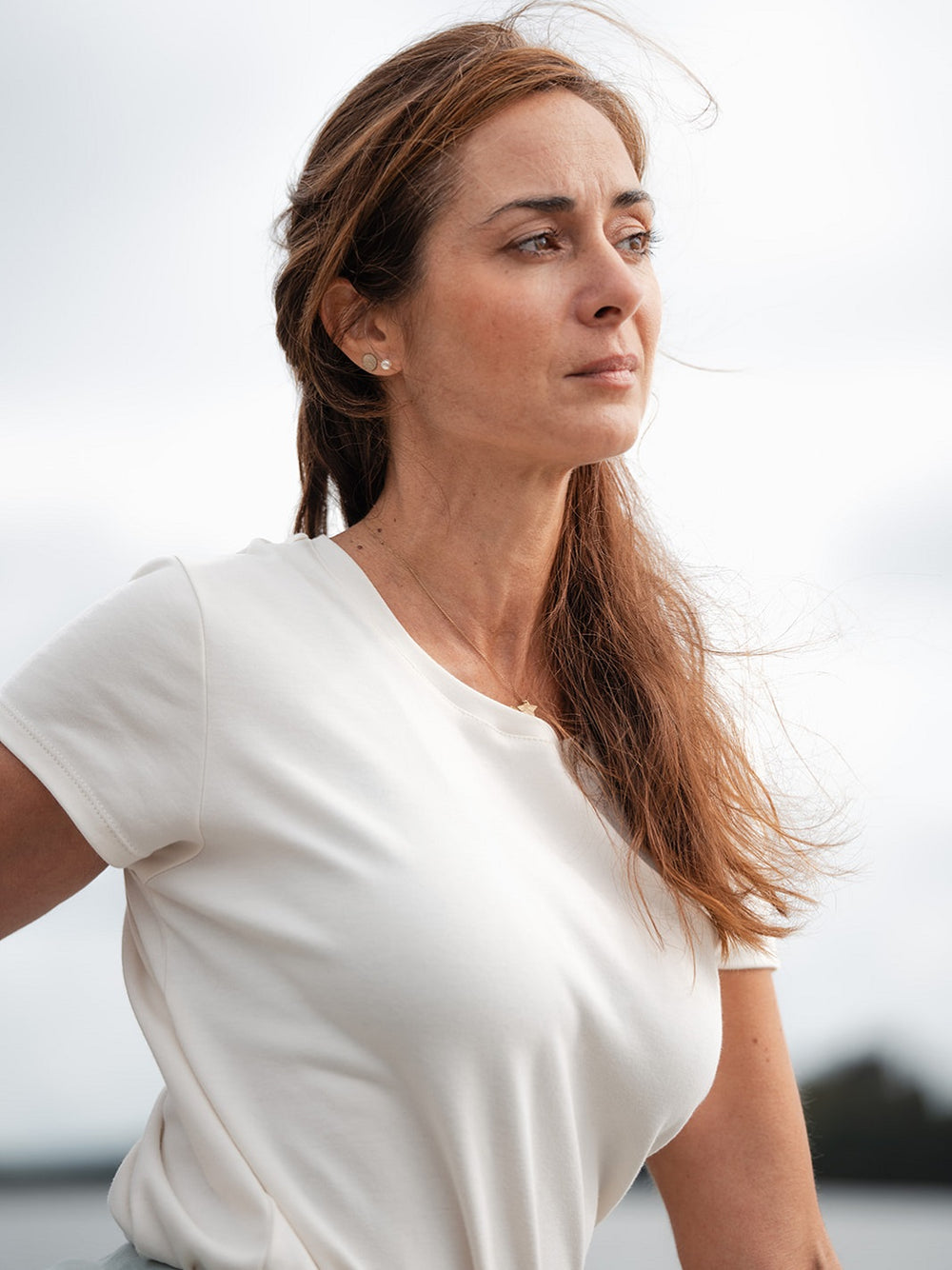 t-shirt pelican crème bio 