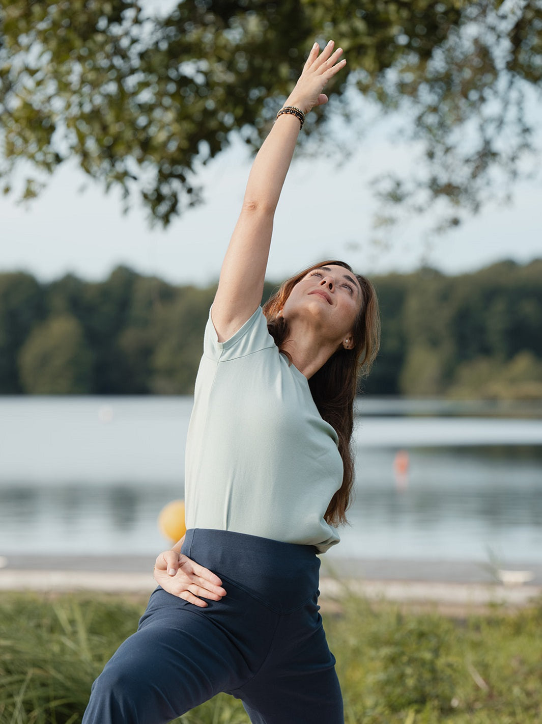 geopelie - t-shirt pelican vert amande bio