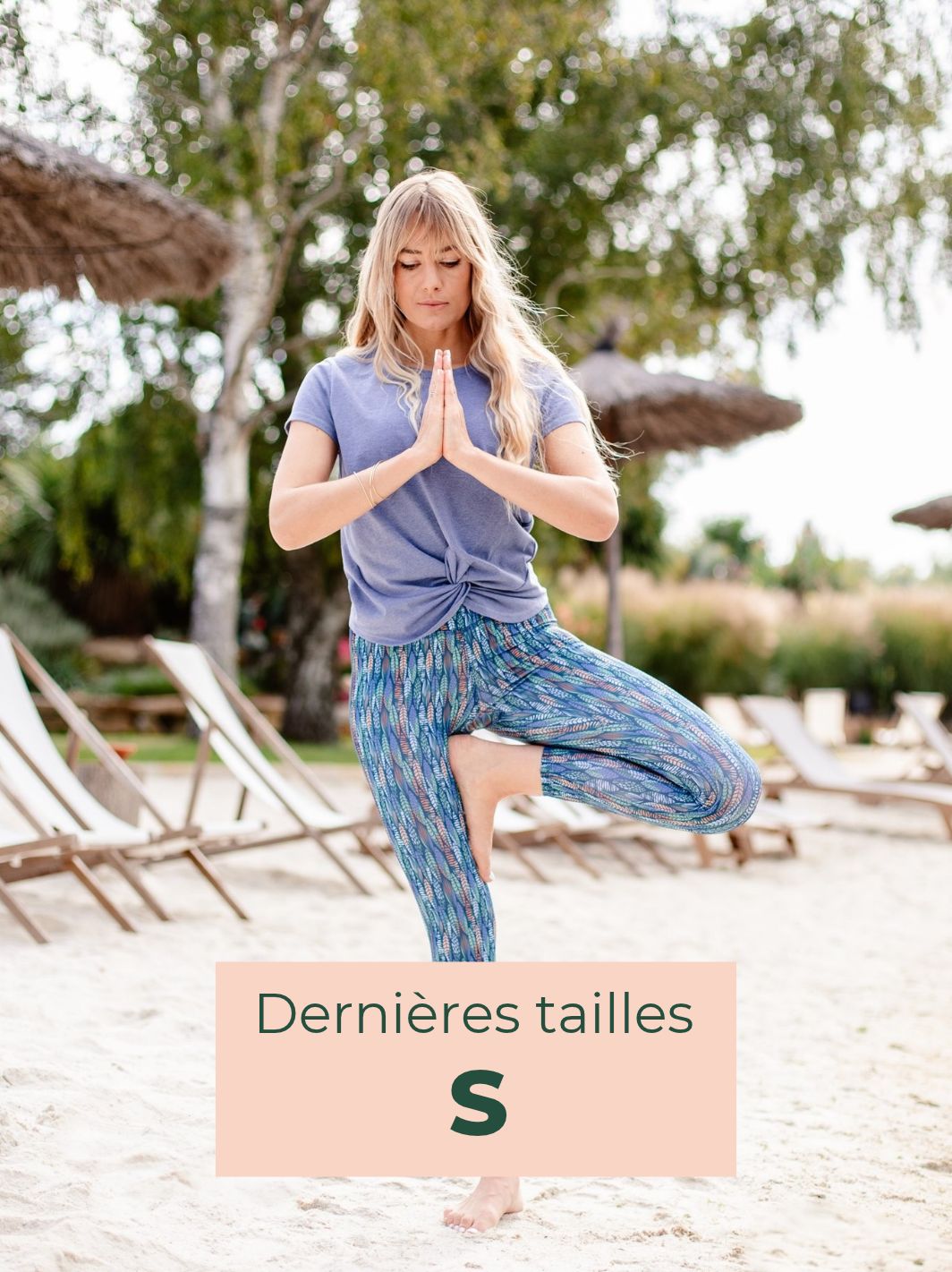 legging colibri motif feuilles S