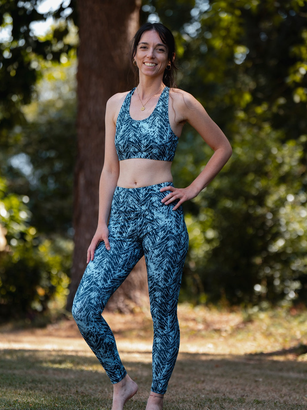 legging yoga ecoresponsable colibri flow sillage 