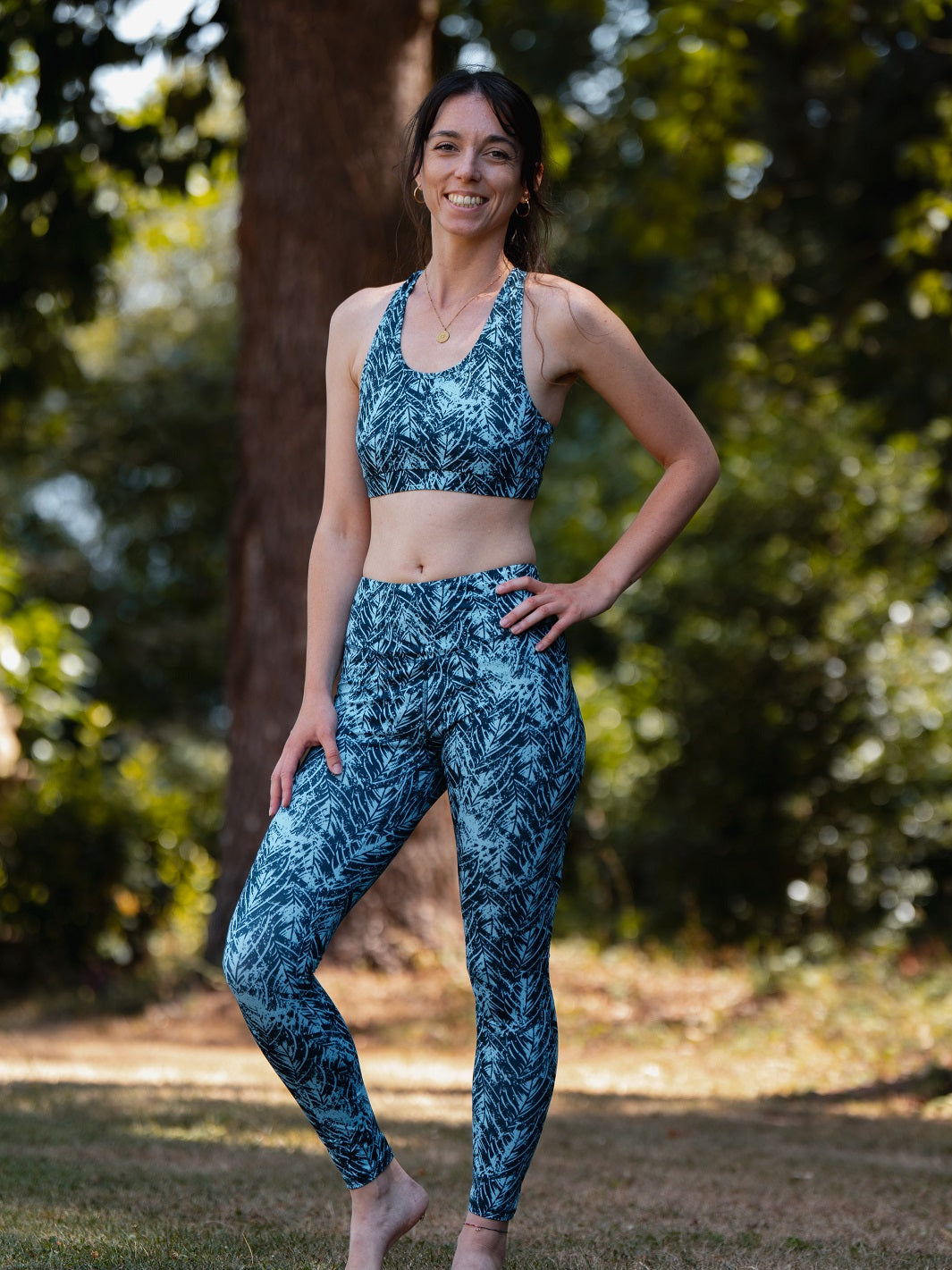 legging yoga ecoresponsable colibri flow sillage 