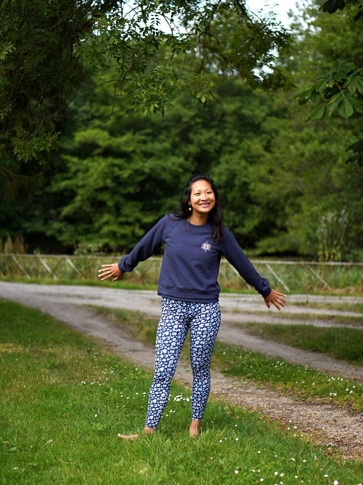 sweat de yoga HERON bleu marine 